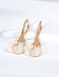 SENLORE Good Luck Gourd Earrings – Detail Close-up