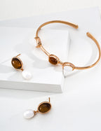 SENLORE Natural Pearl Earrings – Lifestyle Shot