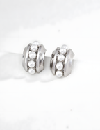 SENLORE Fashion Shell Pearl Earrings – Side View