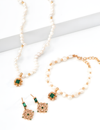 SENLORE Vintage Court Zircon Earrings – Front View
