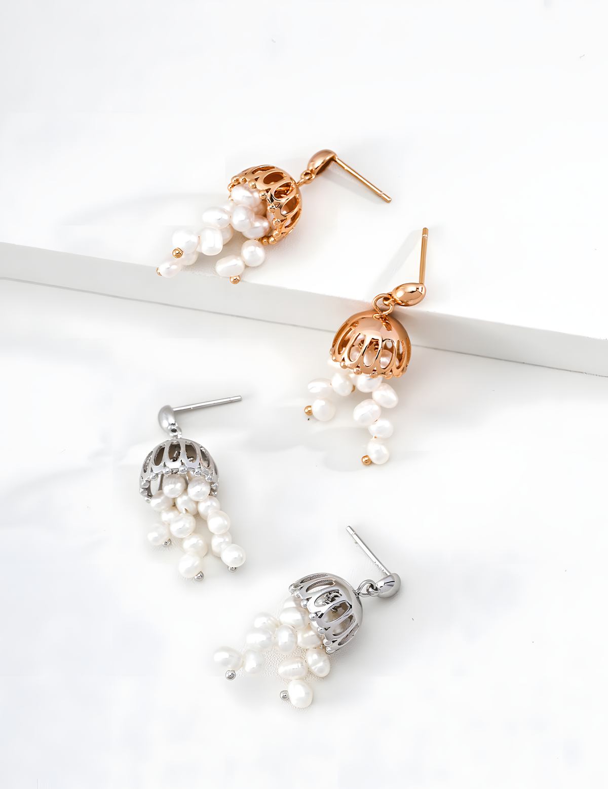 SENLORE Vintage Wind Chime Tassel Earrings – Front View
