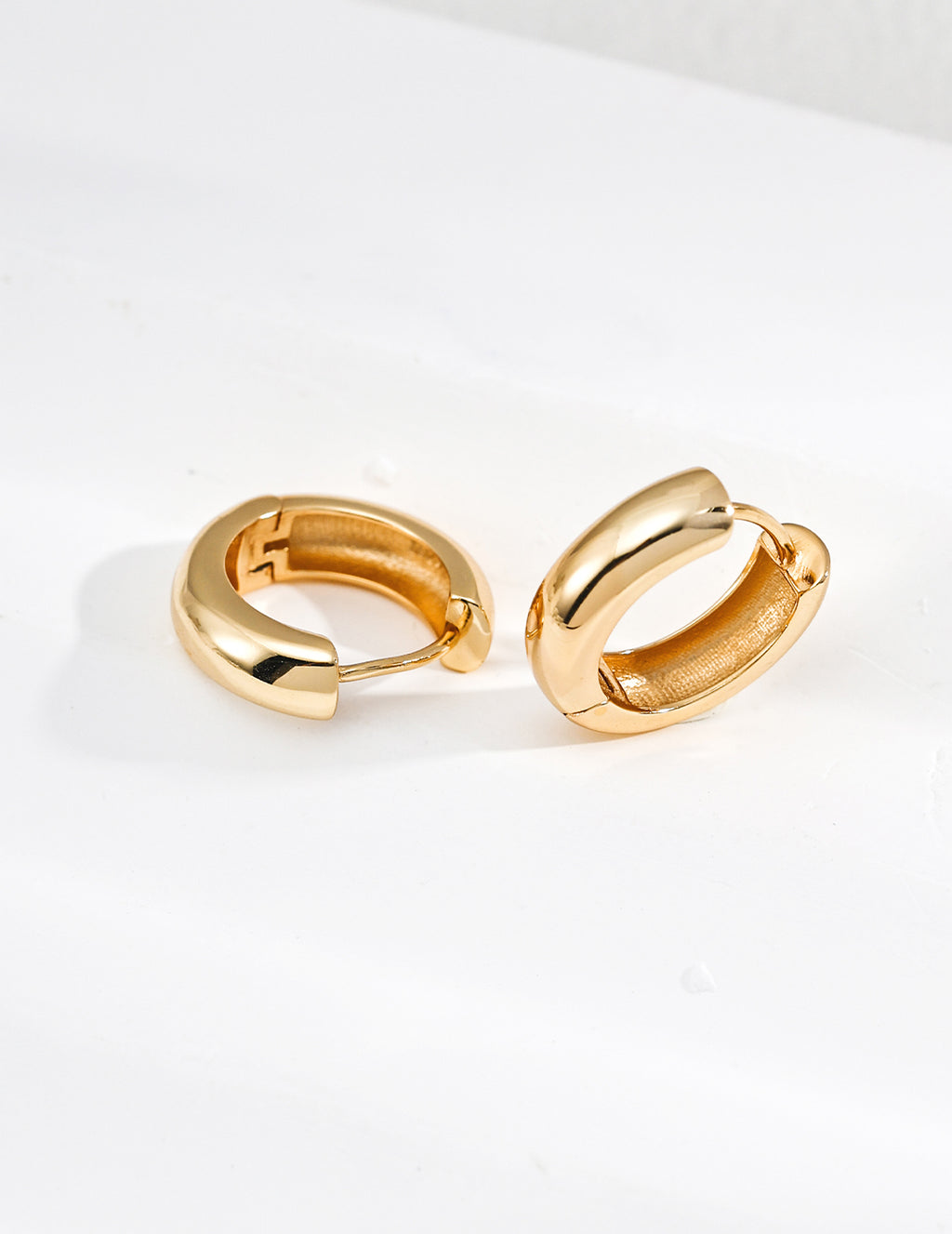 Mirror Silver Earrings — Sterling Silver, 18K Gold Vermeil | SENLORE