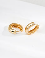 Mirror Silver Earrings — Sterling Silver, 18K Gold Vermeil | SENLORE