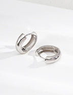 Mirror Silver Earrings — Sterling Silver, 18K Gold Vermeil | SENLORE