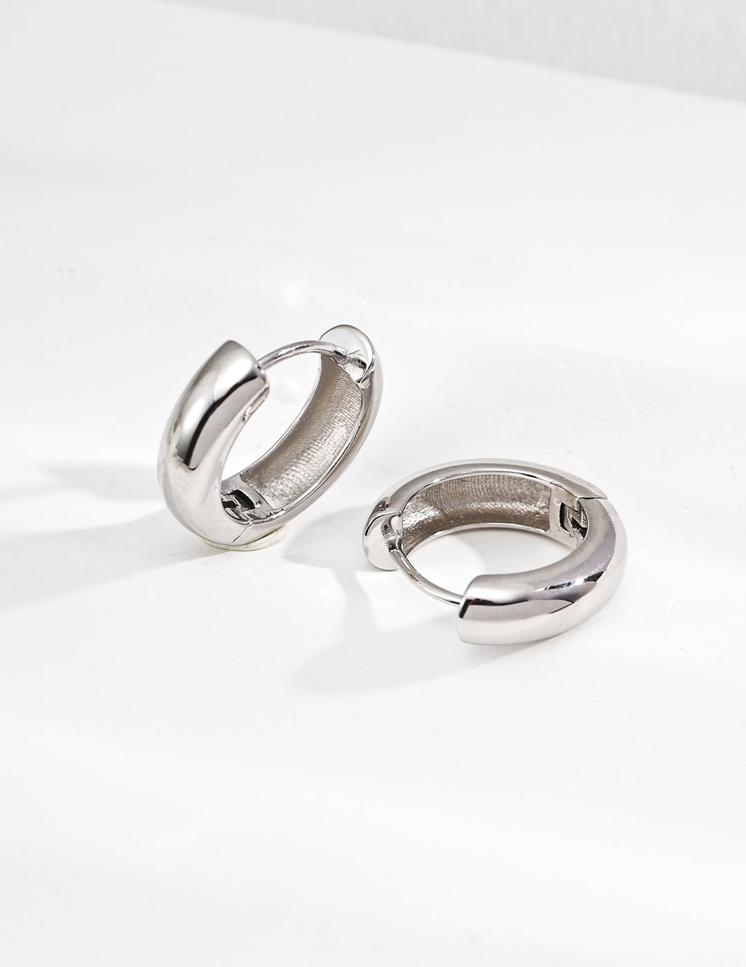 Mirror Silver Earrings — Sterling Silver, 18K Gold Vermeil | SENLORE
