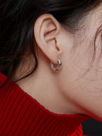 Mirror Silver Earrings — Sterling Silver, 18K Gold Vermeil | SENLORE