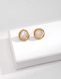 Cat's Eye Stud Earrings — 18K Gold Vermeil, cat's eye | SENLORE