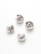 Minimal 3D Sphere Earrings — Sterling Silver, 18K Gold Vermeil | SENLORE