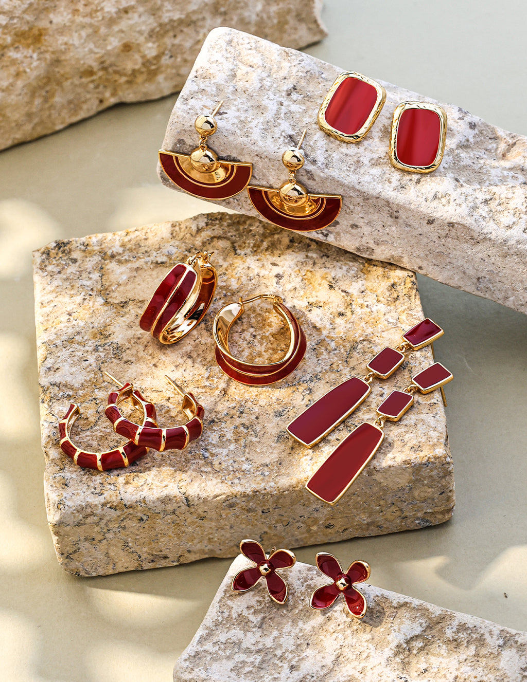 Exotic Chinese Enamel Earrings — 18K Gold Vermeil | SENLORE