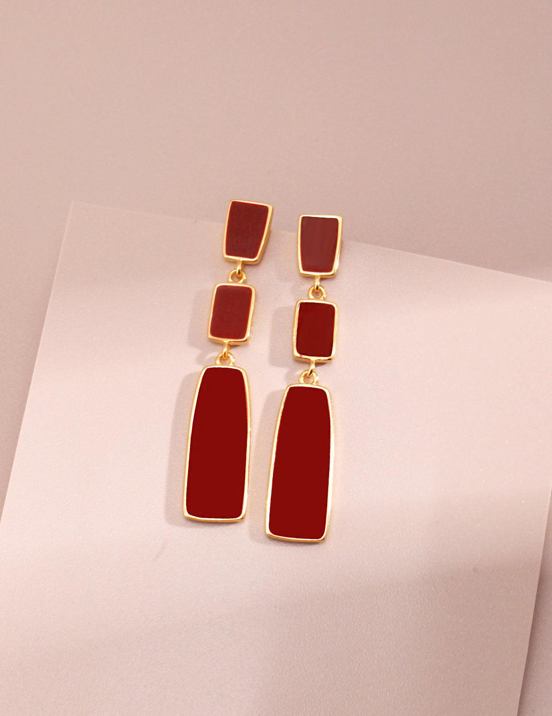 Exotic Chinese Enamel Earrings — 18K Gold Vermeil | SENLORE