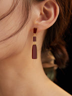 Exotic Chinese Enamel Earrings — 18K Gold Vermeil | SENLORE