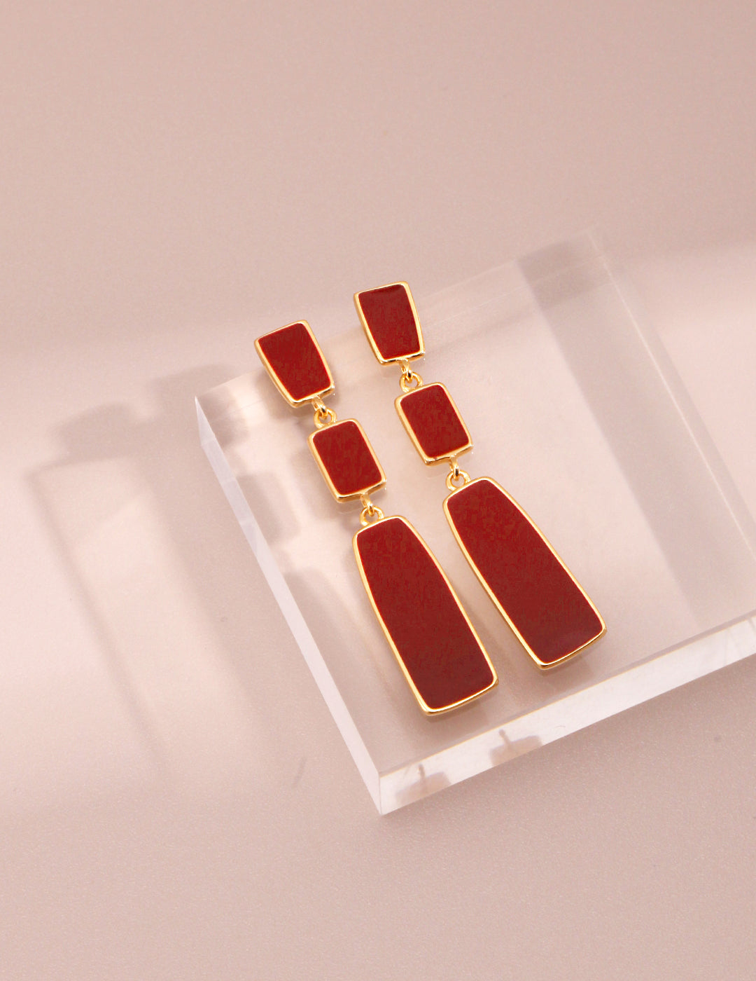 Exotic Chinese Enamel Earrings — 18K Gold Vermeil | SENLORE