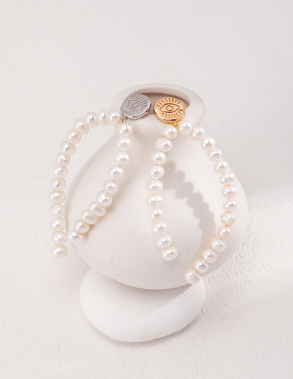 Long Pearl Drop Earrings — Sterling Silver, 18K Gold Vermeil, natural freshwater pearl | SENLORE