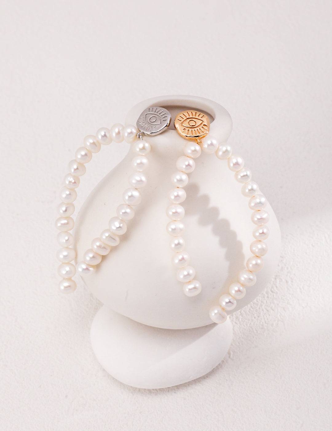 Long Pearl Drop Earrings — Sterling Silver, 18K Gold Vermeil, natural freshwater pearl | SENLORE