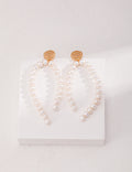 Long Pearl Drop Earrings — Sterling Silver, 18K Gold Vermeil, natural freshwater pearl | SENLORE