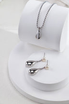 Pearl Drop Stud Earrings — Pearl & Sterling Silver | SENLORE