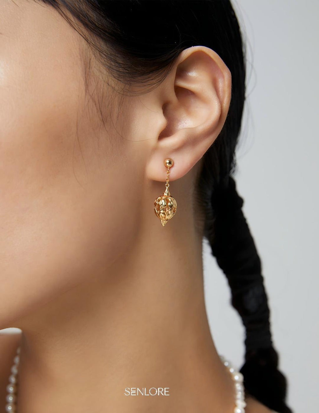 Flower Cluster Earrings — Sterling Silver, 18K Gold Vermeil | SENLORE