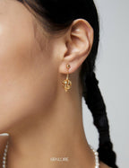 Flower Cluster Earrings — Sterling Silver, 18K Gold Vermeil | SENLORE