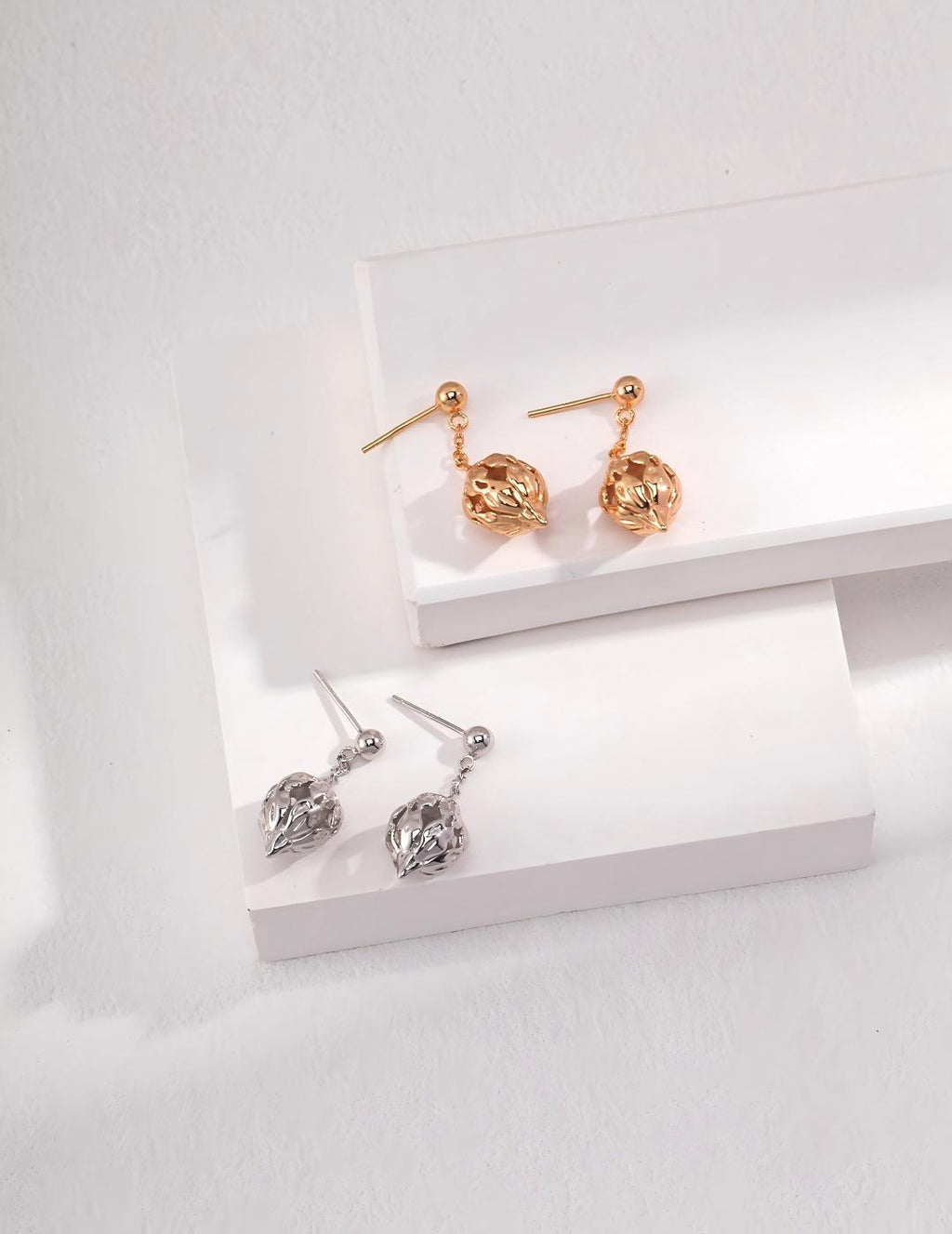 Flower Cluster Earrings — Sterling Silver, 18K Gold Vermeil | SENLORE