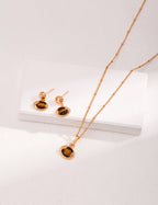 Natural Tiger's Eye Earrings — 18K Gold Vermeil, tiger's eye | SENLORE