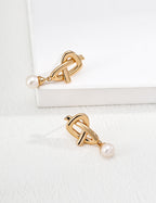 Simple Pearl Earrings — Sterling Silver, 18K Gold Vermeil, natural freshwater pearl | SENLORE