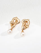 Simple Pearl Earrings — Sterling Silver, 18K Gold Vermeil, natural freshwater pearl | SENLORE