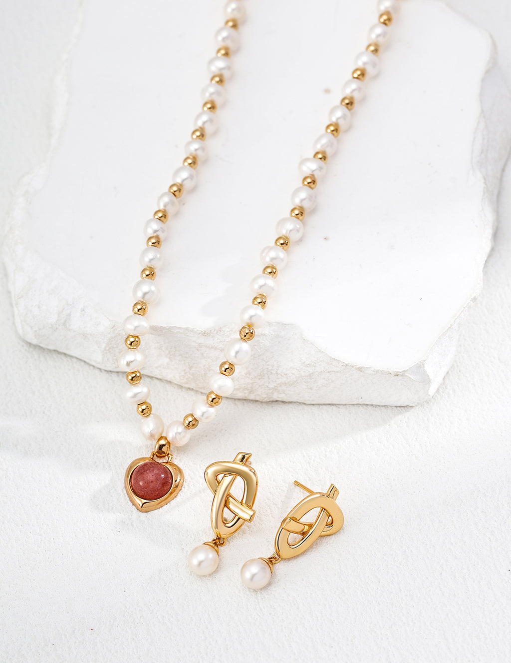 Simple Pearl Earrings — Sterling Silver, 18K Gold Vermeil, natural freshwater pearl | SENLORE