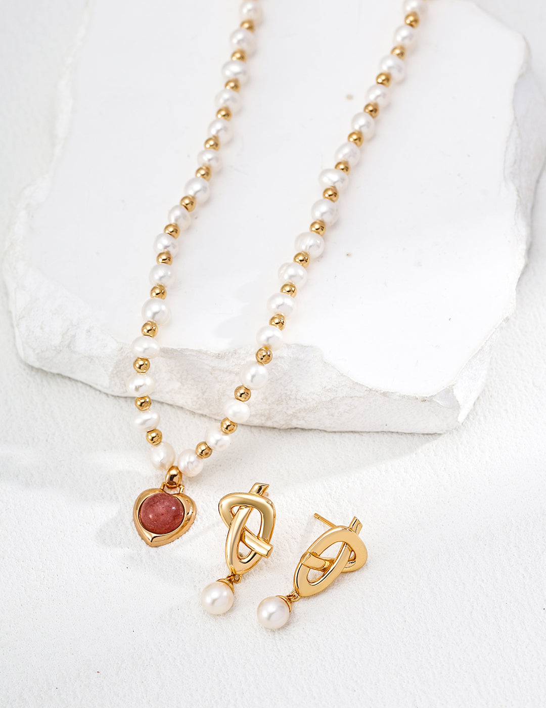 Simple Pearl Earrings — Sterling Silver, 18K Gold Vermeil, natural freshwater pearl | SENLORE