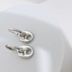 H-Silhouette Drop Earrings — Sterling Silver & 18K Gold Vermeil | SENLORE