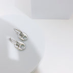 H-Silhouette Drop Earrings — Sterling Silver & 18K Gold Vermeil | SENLORE