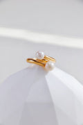 Freshwater Pearl Ring — Pearl, Sterling Silver & 18K Gold Vermeil | SENLORE