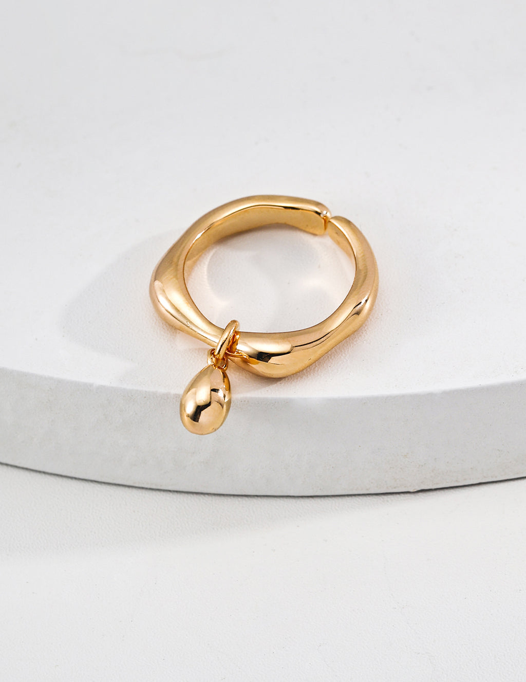 Lava Texture Silver Ring — Sterling Silver, 18K Gold Vermeil | SENLORE