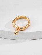Lava Texture Silver Ring — Sterling Silver, 18K Gold Vermeil | SENLORE