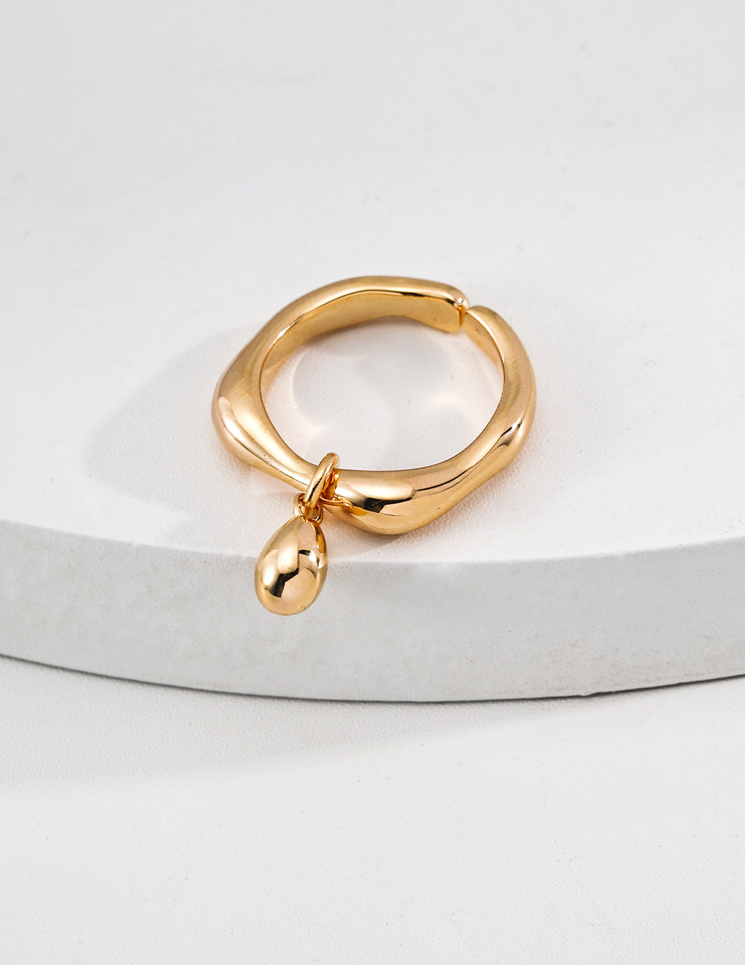 Lava Texture Silver Ring — Sterling Silver, 18K Gold Vermeil | SENLORE