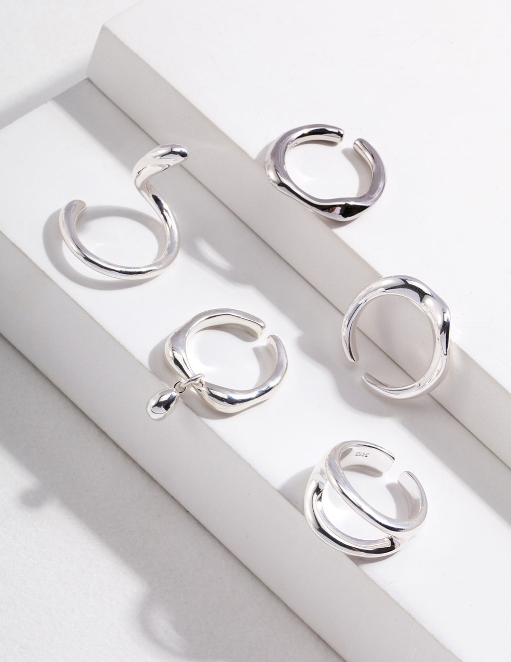 Lava Texture Silver Ring — Sterling Silver, 18K Gold Vermeil | SENLORE