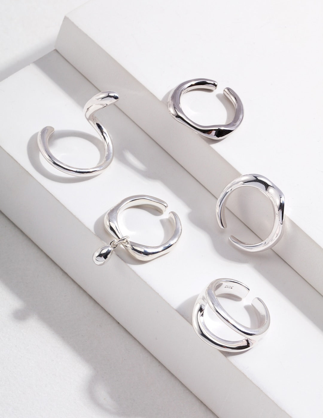 Lava Texture Silver Ring — Sterling Silver, 18K Gold Vermeil | SENLORE