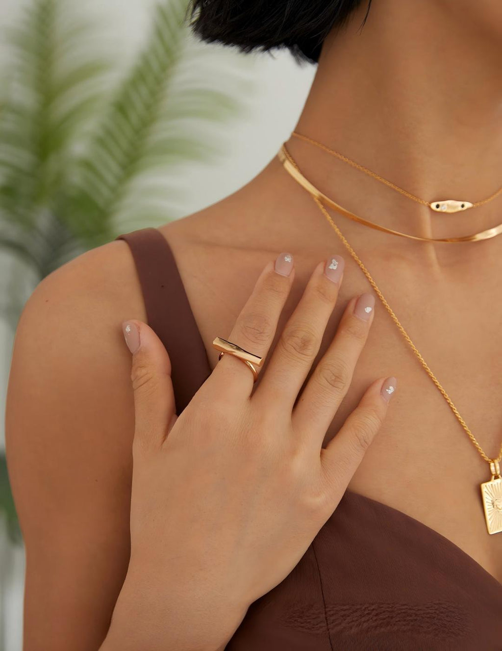 Geometric Ring — Sterling Silver, 18K Gold Vermeil | SENLORE