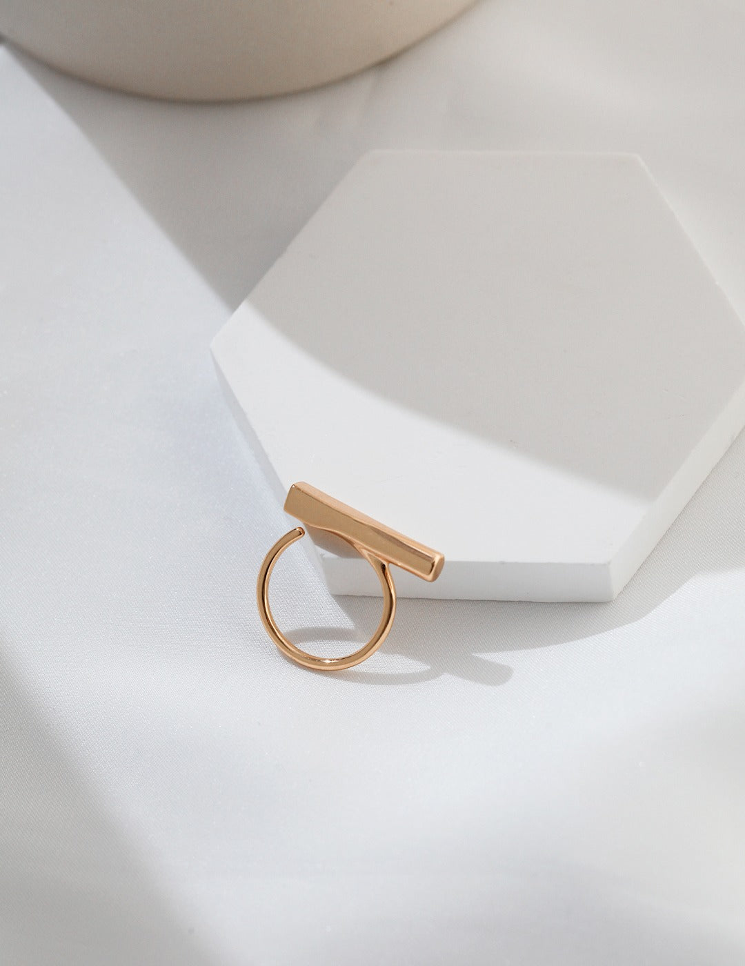 Geometric Ring — Sterling Silver, 18K Gold Vermeil | SENLORE