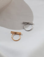 Geometric Ring — Sterling Silver, 18K Gold Vermeil | SENLORE