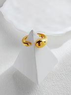 Asymmetric Lava-Texture Ring — 18K Gold Vermeil & Sterling Silver | SENLORE