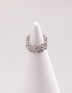 Openwork Iris Zircon Ring — Sterling Silver, 18K Gold Vermeil, cubic zirconia | SENLORE