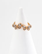 Butterfly Flower Ring — Sterling Silver, 18K Gold Vermeil, cubic zirconia | SENLORE
