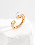 Rock Face Pearl Ring — Sterling Silver, 18K Gold Vermeil, natural freshwater pearl | SENLORE