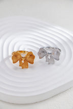 Bow-Knot Ring — 18K Gold Vermeil & Sterling Silver | SENLORE