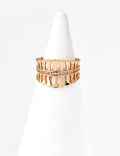 Palm Leaf Zircon Ring — Sterling Silver, 18K Gold Vermeil, cubic zirconia | SENLORE