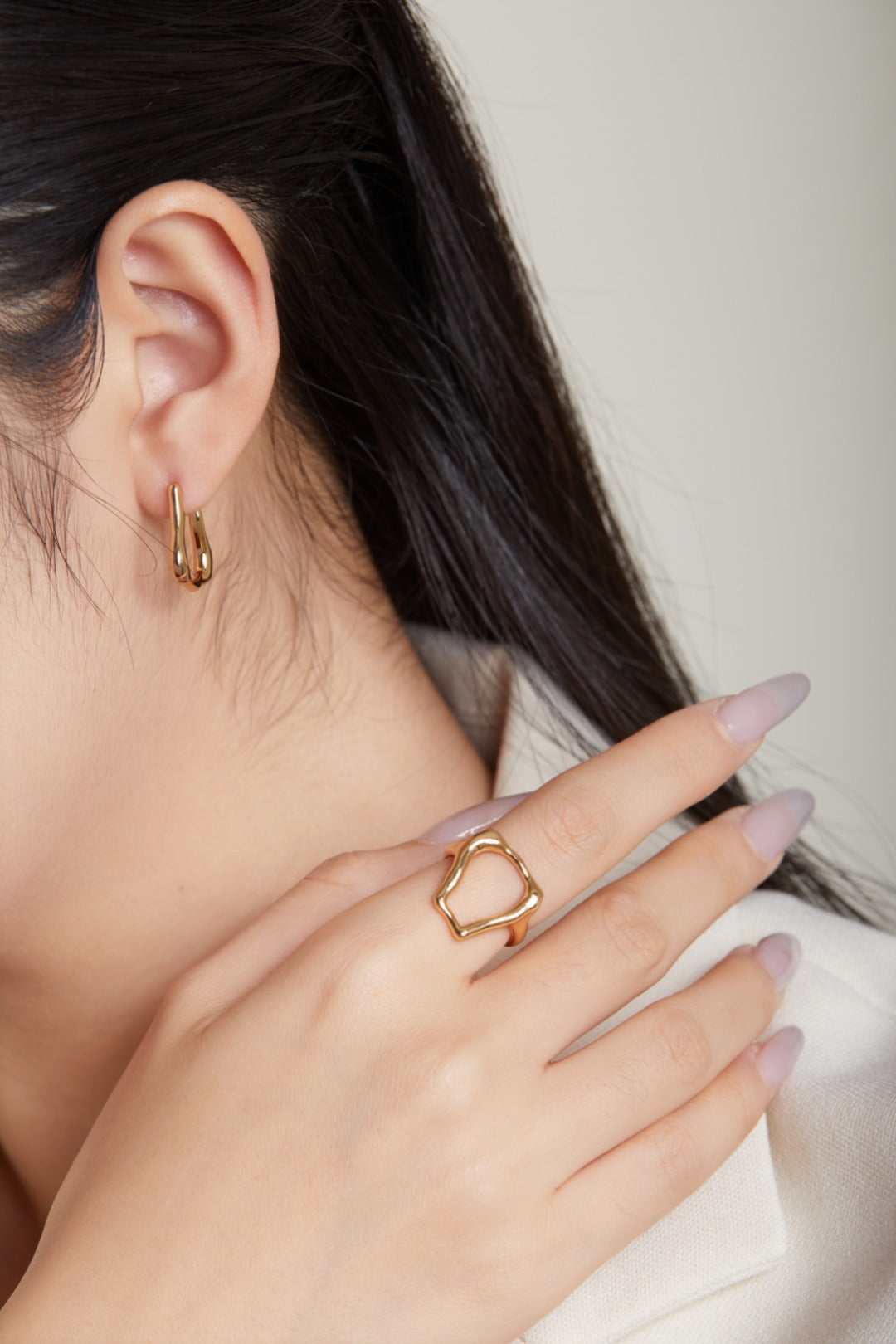 Two-Tone Minimalist Ring — Sterling Silver Two-Tone | SENLORE