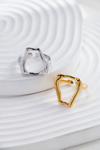 Two-Tone Minimalist Ring — Sterling Silver Two-Tone | SENLORE