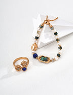 Lapis Floral Ring — 18K Gold Vermeil, lapis lazuli | SENLORE