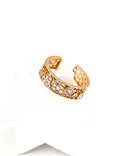Woven Zircon Ring — Sterling Silver, 18K Gold Vermeil, cubic zirconia | SENLORE