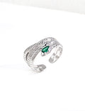 SENLORE Vintage Zircon Ring – Side View